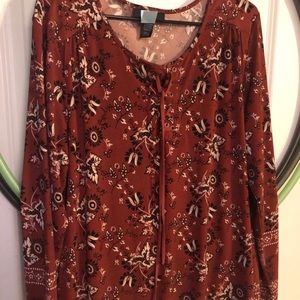 Boho long sleeve shirt